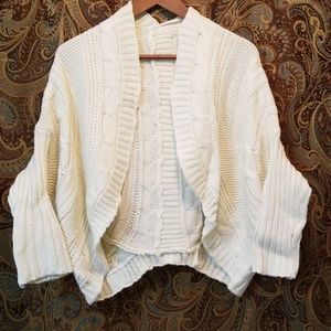 Cream Cable Knit Sweater NWOT